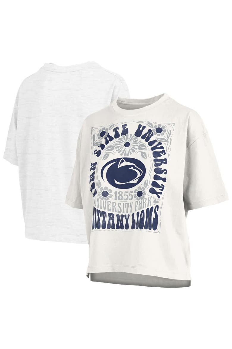 Women's Pressbox White Penn State Nittany Lions Harmony Oversized T-Shirt, Alternate, color, White