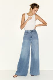 H&M Super wide high waist jeans