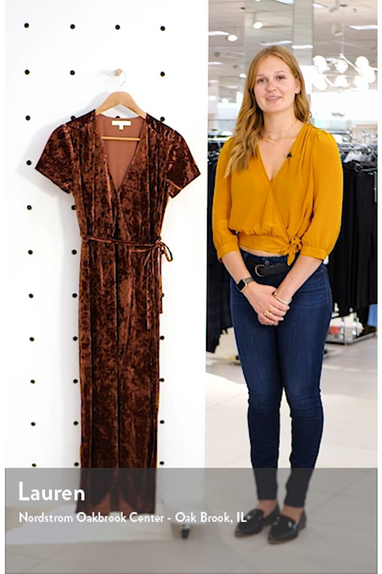 Next to You Velvet Wrap Dress video