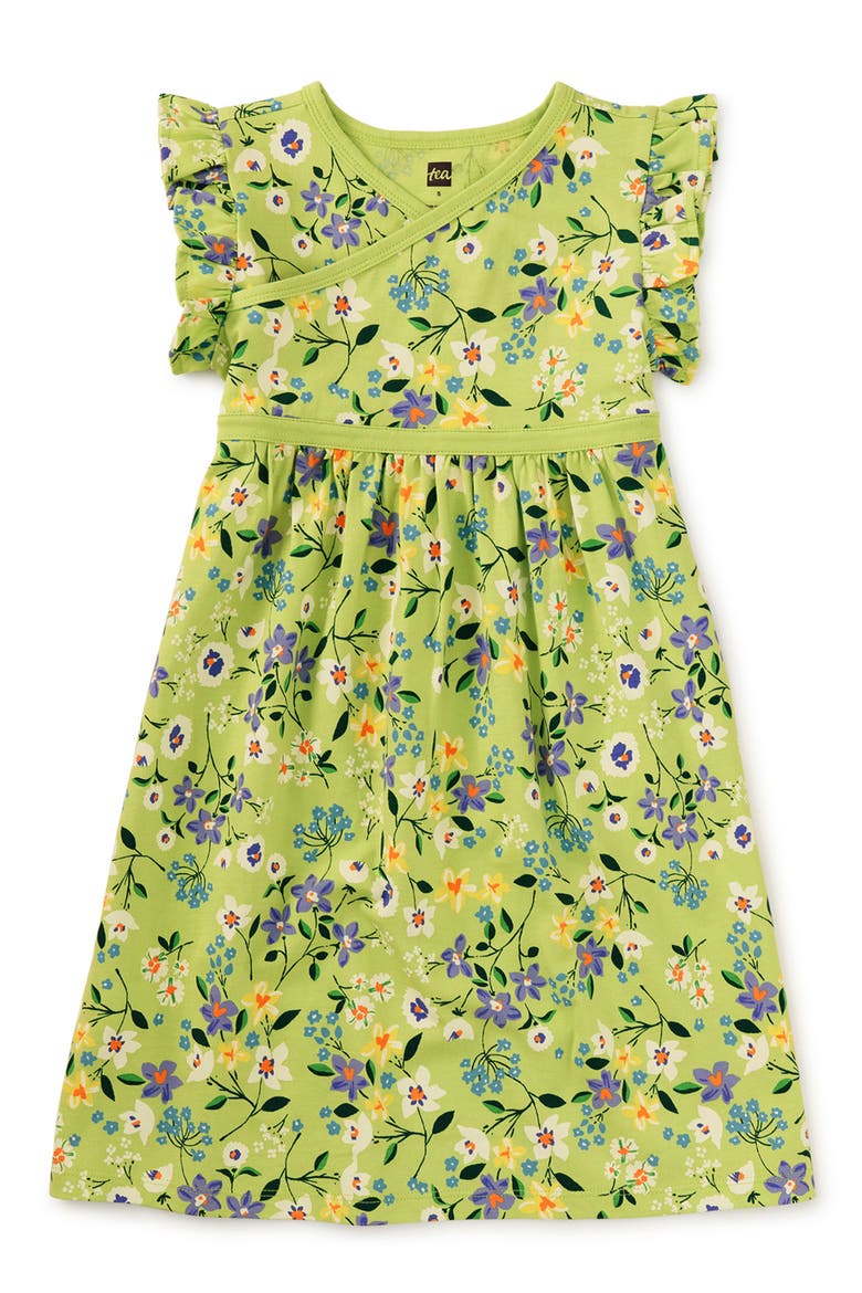 Wrap Neck Dress, Main, color, Mexican Wildflowers
