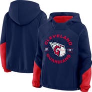 FANATICS Women's Fanatics Navy Cleveland Guardians Oversized Time to Win Pullover Hoodie