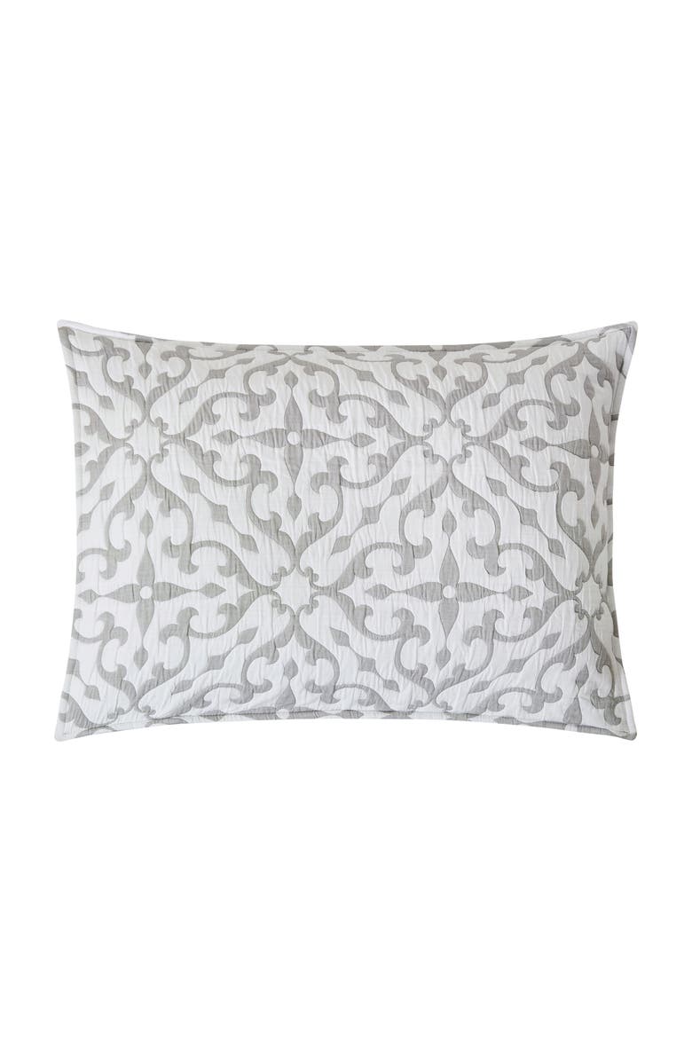 C&F Home Medallion Jacquard Cotton Cover Quilt Set  - Reversible and Machine Washable, Alternate, color, Gray