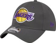 New Era Men's New Era Charcoal Los Angeles Lakers Active Ripstop 9TWENTY Adjustable Hat