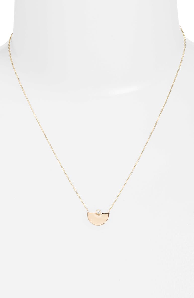 Zoë Chicco Horizon Diamond Pendant Necklace, Alternate, color, 