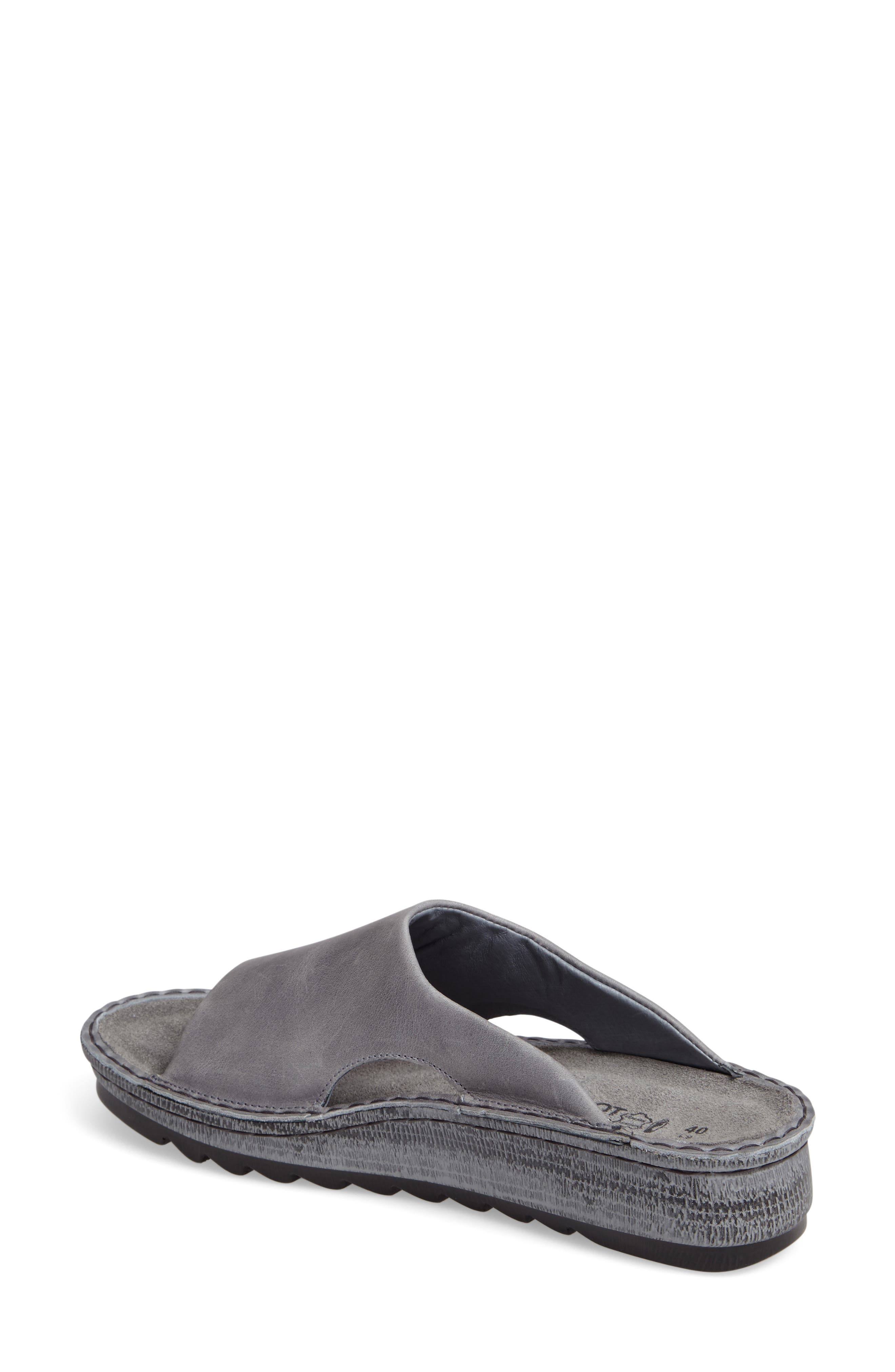 'Ardisia' Slide Sandal, Alternate, color, VINTAGE SLATE LEATHER