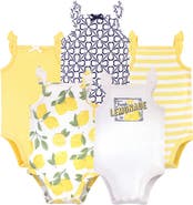 Touched by Nature 5Pk Organic Sleeveless Bodysuits