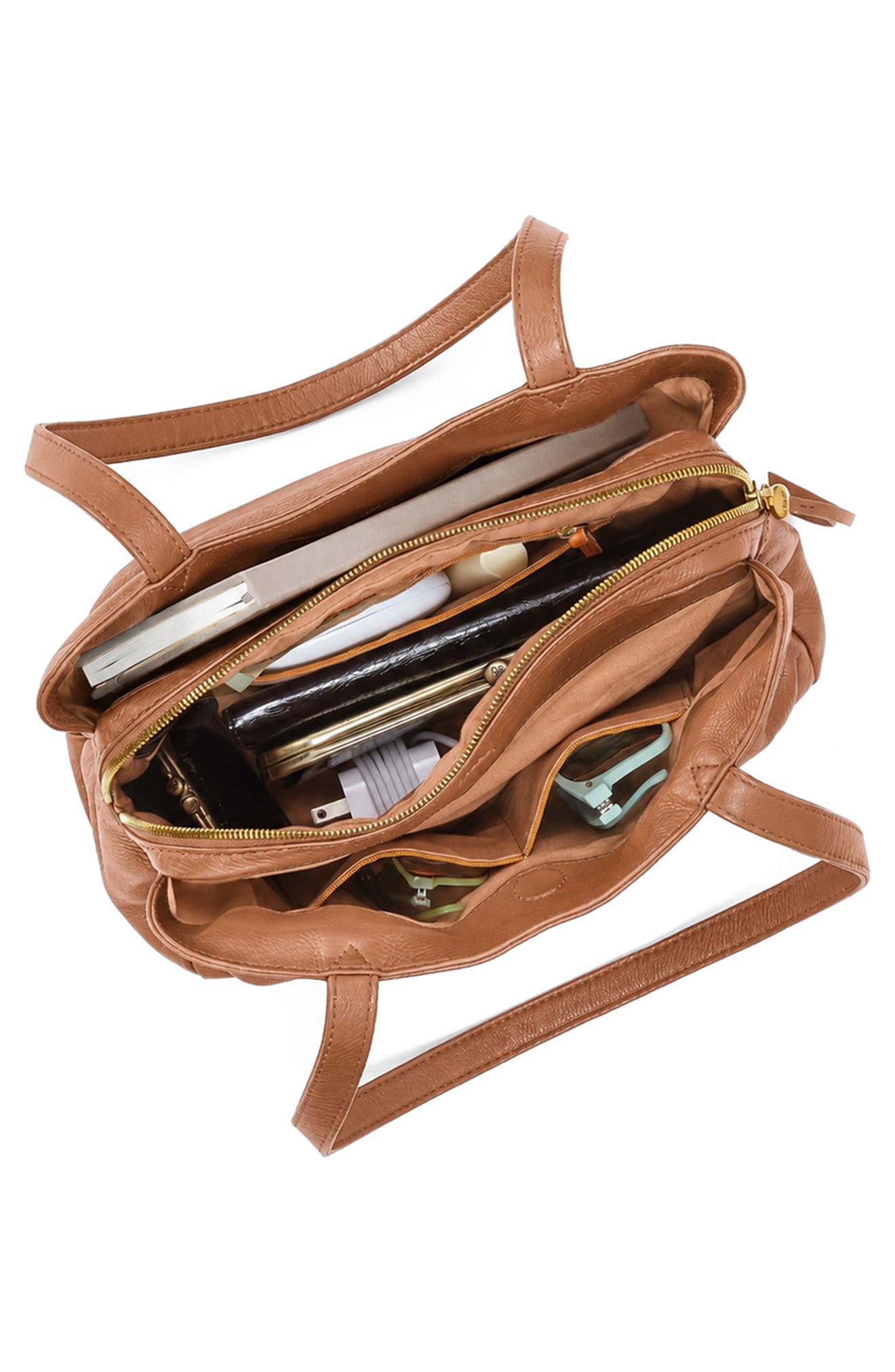 Starr Leather Tote, Alternate, color, TIMBER BROWN