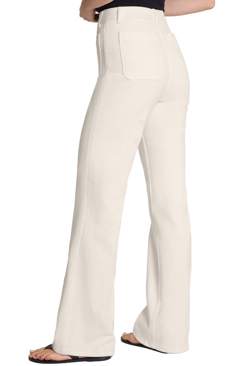 SPANXshape™ Authentic 360 Patch Pocket Easy Flare Jeans, Alternate, color, IVORY