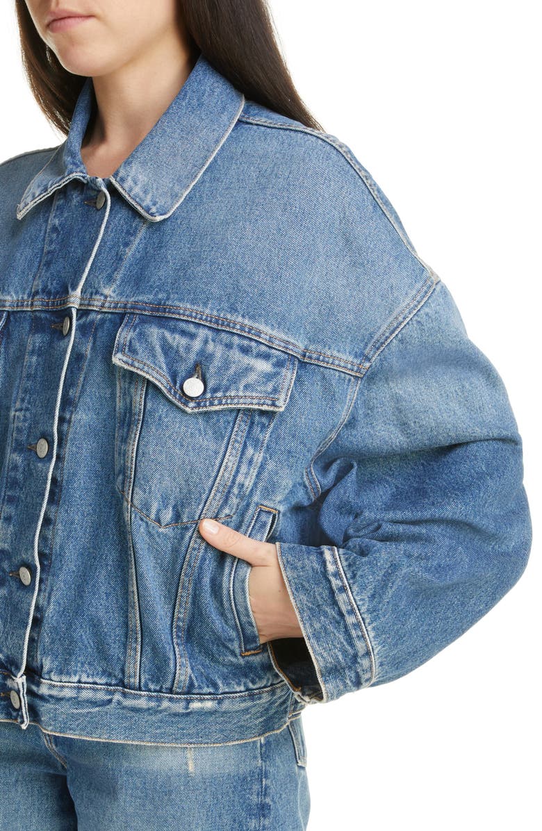 Acne Studios Morris Denim Trucker Jacket, Alternate, color, 