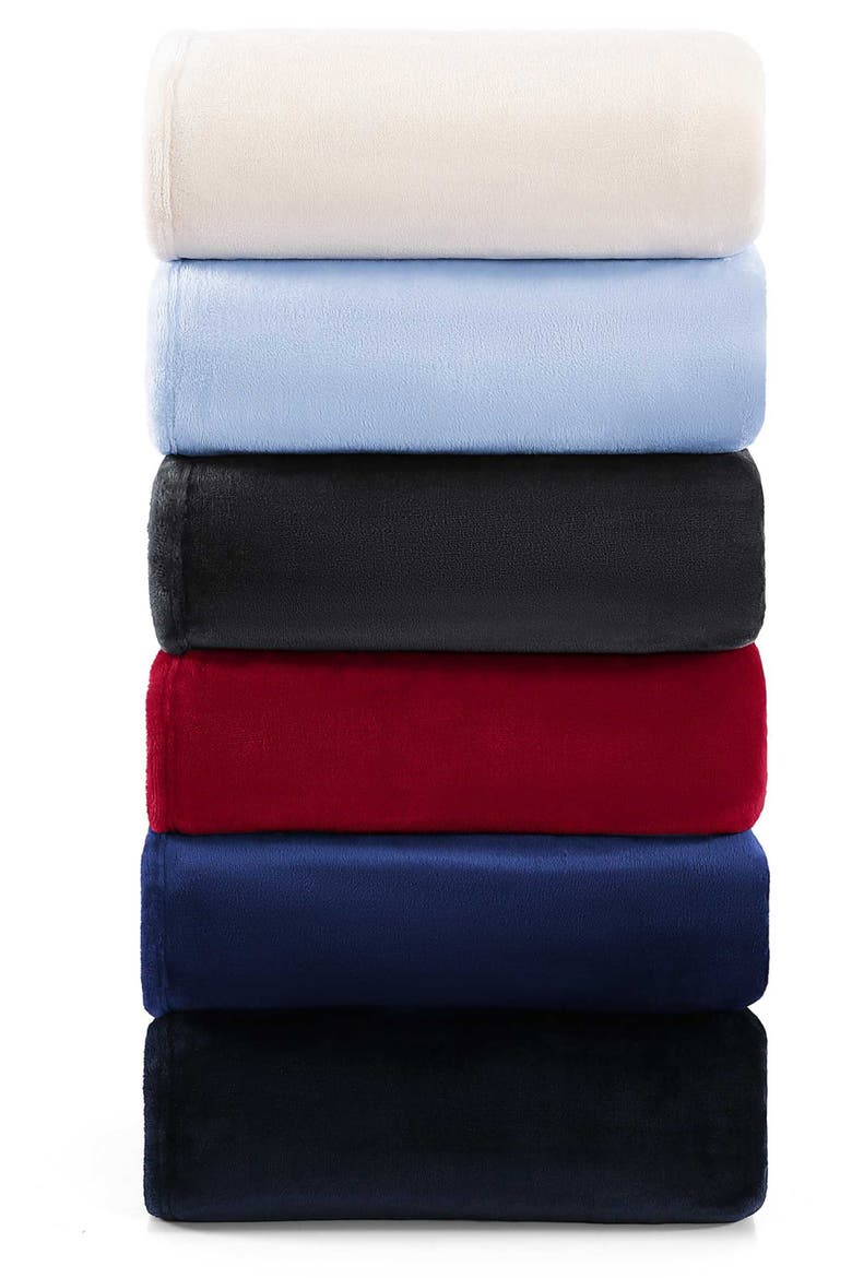 Plush Throw Blanket, Alternate, color, LIGHT BEIGE