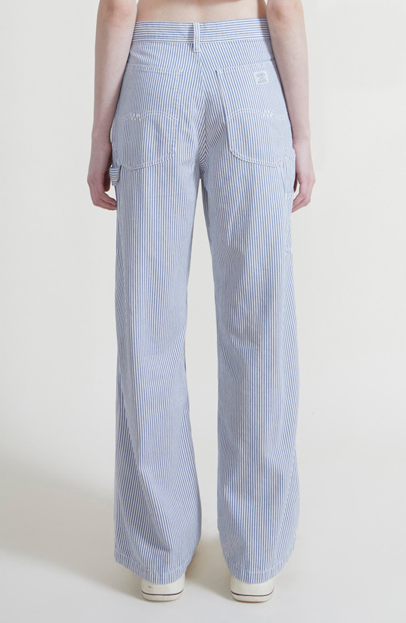 Teri Stripe Wide Leg Carpenter Pants - image 2