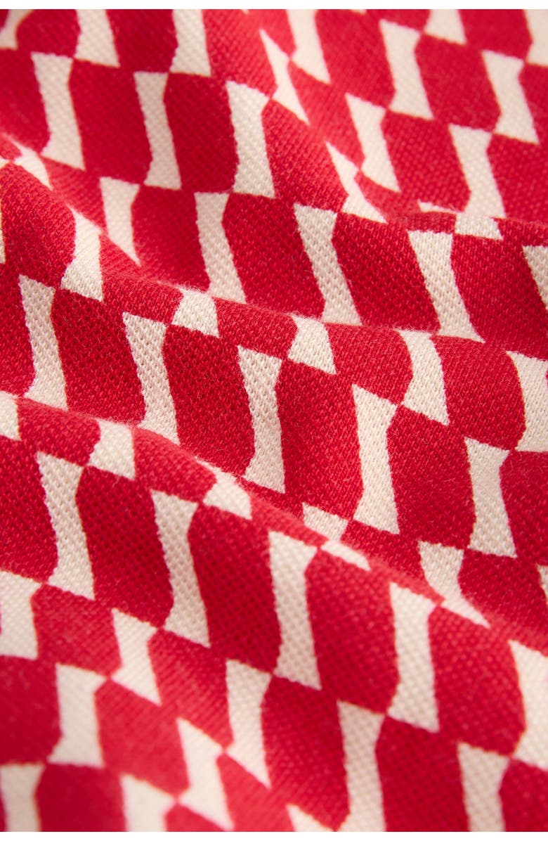 NEXT Kids' Geo Cotton Button-Up Shirt & Shorts Set, Alternate, color, Red