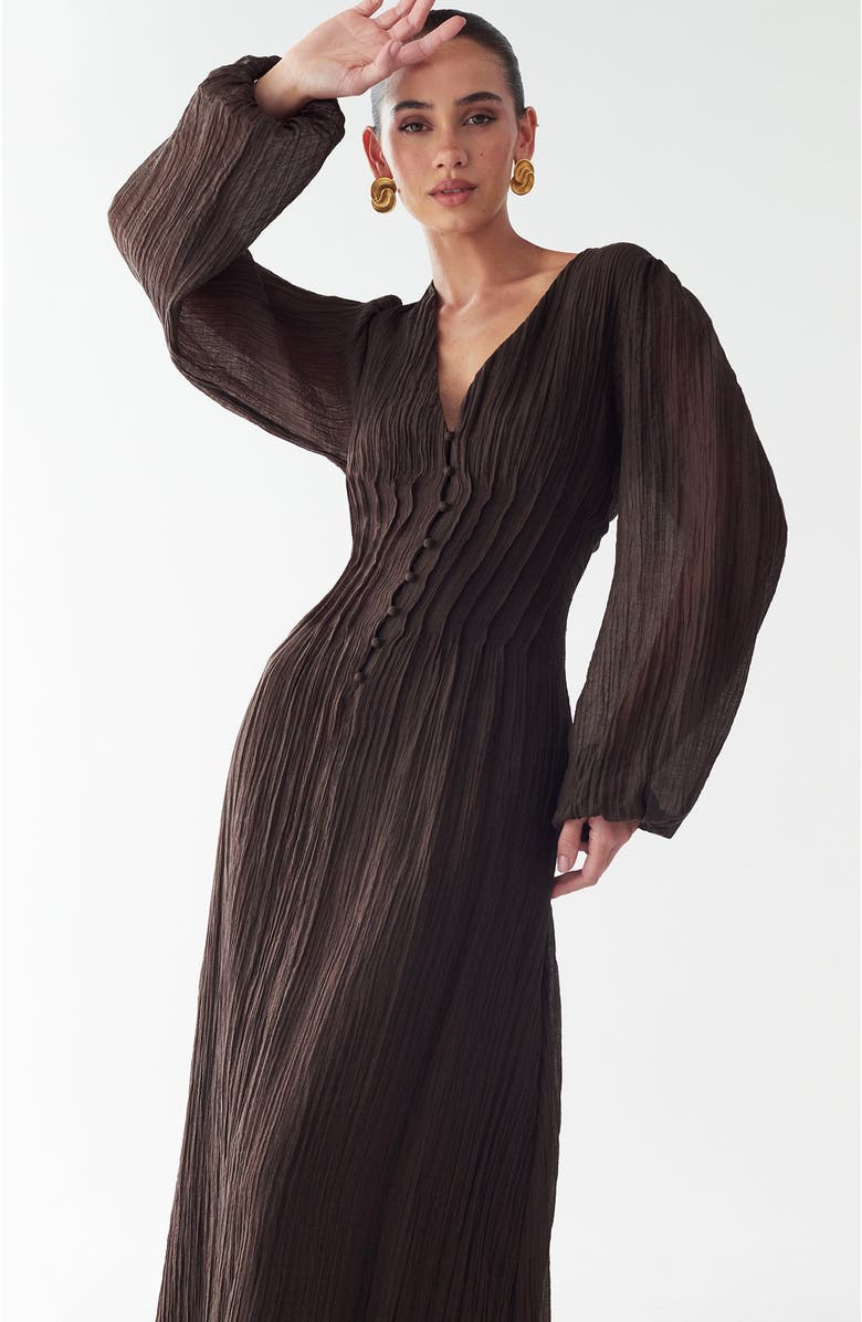 WILLA Palamino Dress, Alternate, color, Chocolate