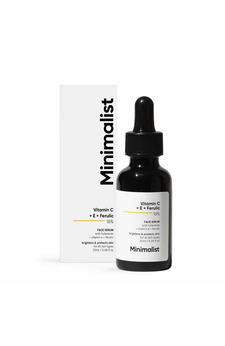 Minimalist Vitamin C + E + Ferulic 16% Face Serum, Main, color,