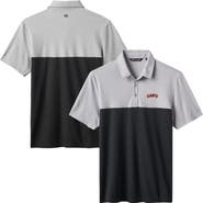 TravisMathew Men's TravisMathew Gray/Black San Francisco Giants Home Run Leader Tri-Blend Polo