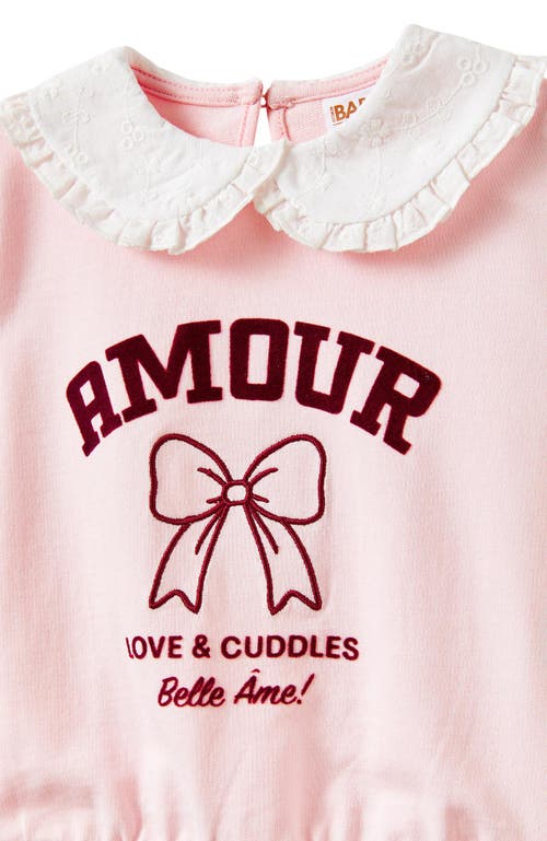 Cotton On Kids Claire Broderie Collar Top In Pink