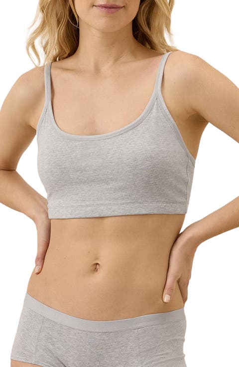 Organic Cotton Everyday Strappy Scoop Bralette