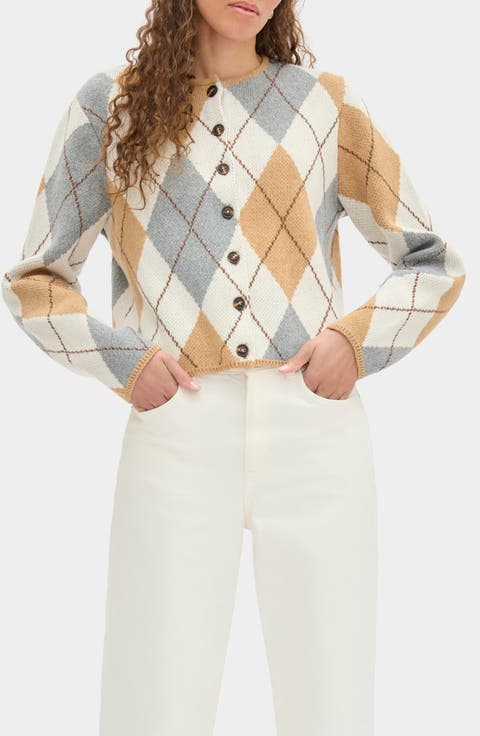 Aggie Argyle Cardigan