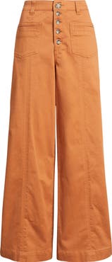 Wit & Wisdom 'Ab'Solution Skyrise High Waist Exposed Button Fly Wide Leg Pants