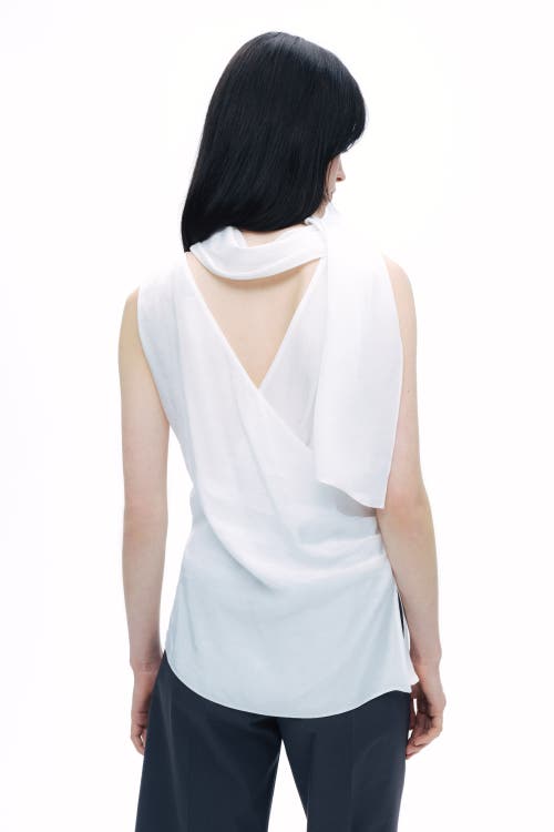 NOCTURNE NOCTURNE SHAWL-DESIGNED BLOUSE