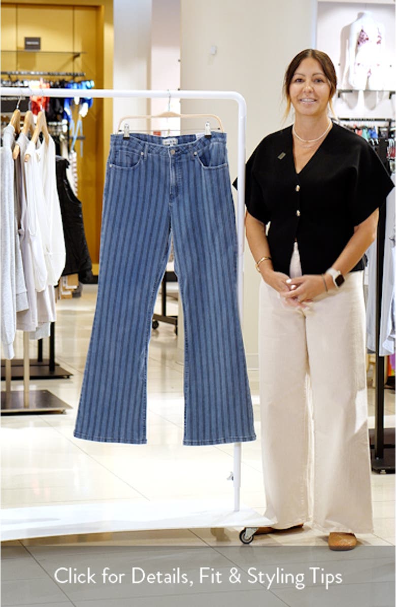 Eiffel Stripe Flare Jeans, sales video thumbnail