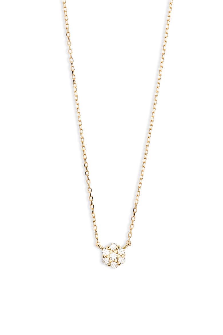 Icon Diamond Pendant Necklace (Nordstrom Exclusive), Main, color, 18K YELLOW GOLD