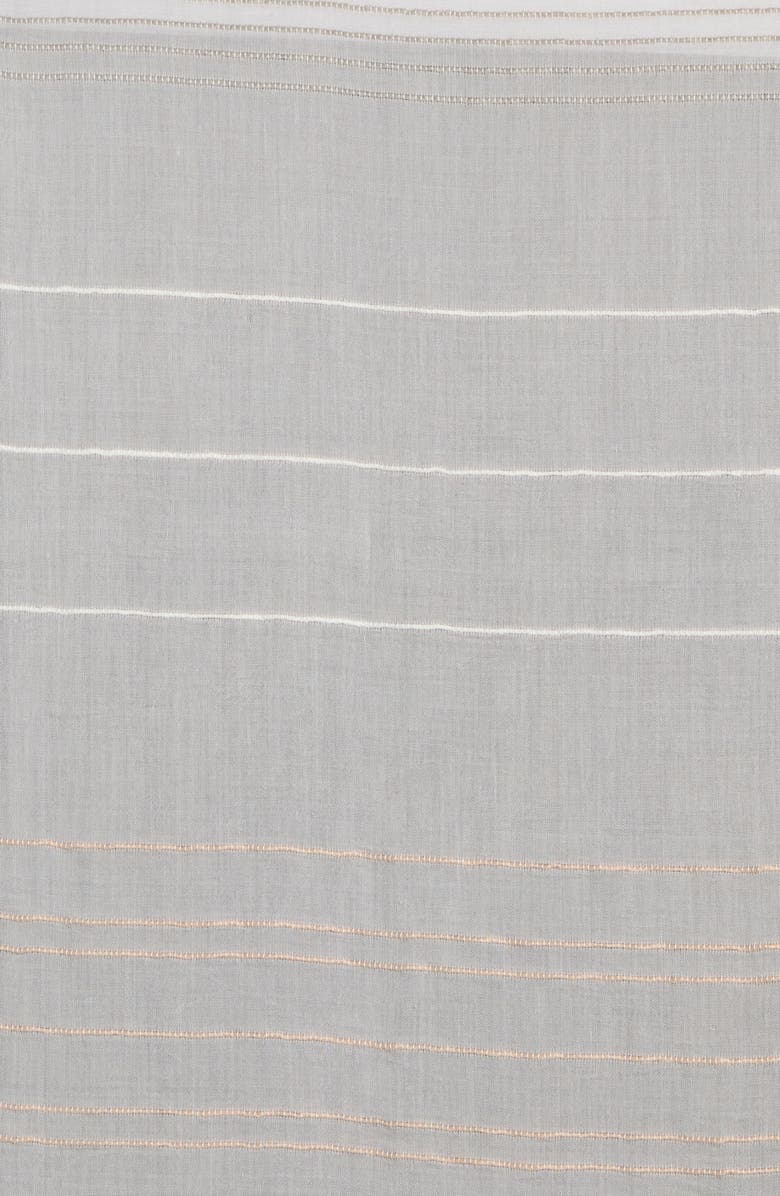 Melrose and Market Two-Tone Stripe Textured Scarf, Alternate, color, Tan