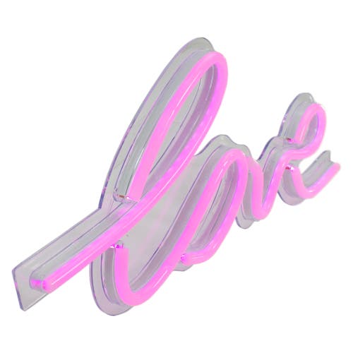 Northlight Led Lighted 'love' Neon Style Valentine's Day Wall Sign, 18" In Pink