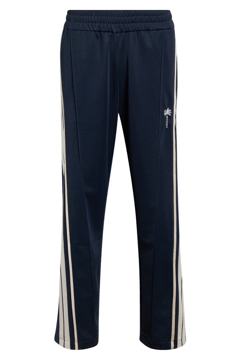 Palm Tree Stripe Track Pants, Alternate, color, NAVY BLUE - OFF WHITE