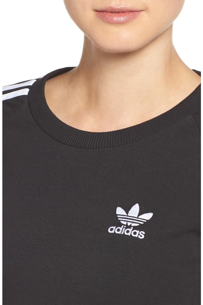 Originals 3-Stripes Dress, Alternate, color, BLACK