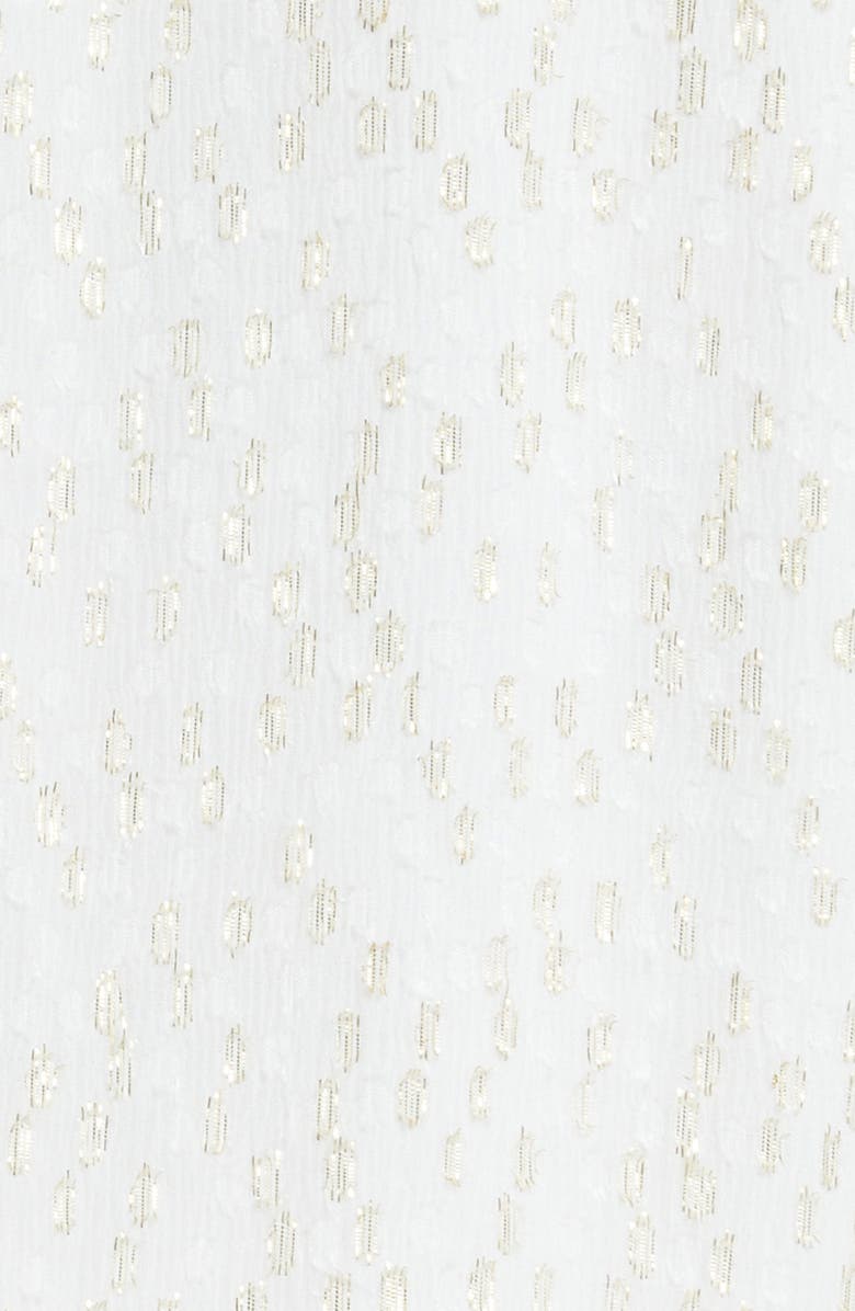 Ramy Brook Garrett Metallic Clip Dot Layered Ruffle Dress, Alternate, color, 