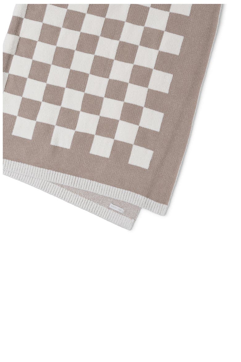 CozyChic™ Checkered Cotton Blend Throw Blanket, Alternate, color, FAUNA/ CREAM