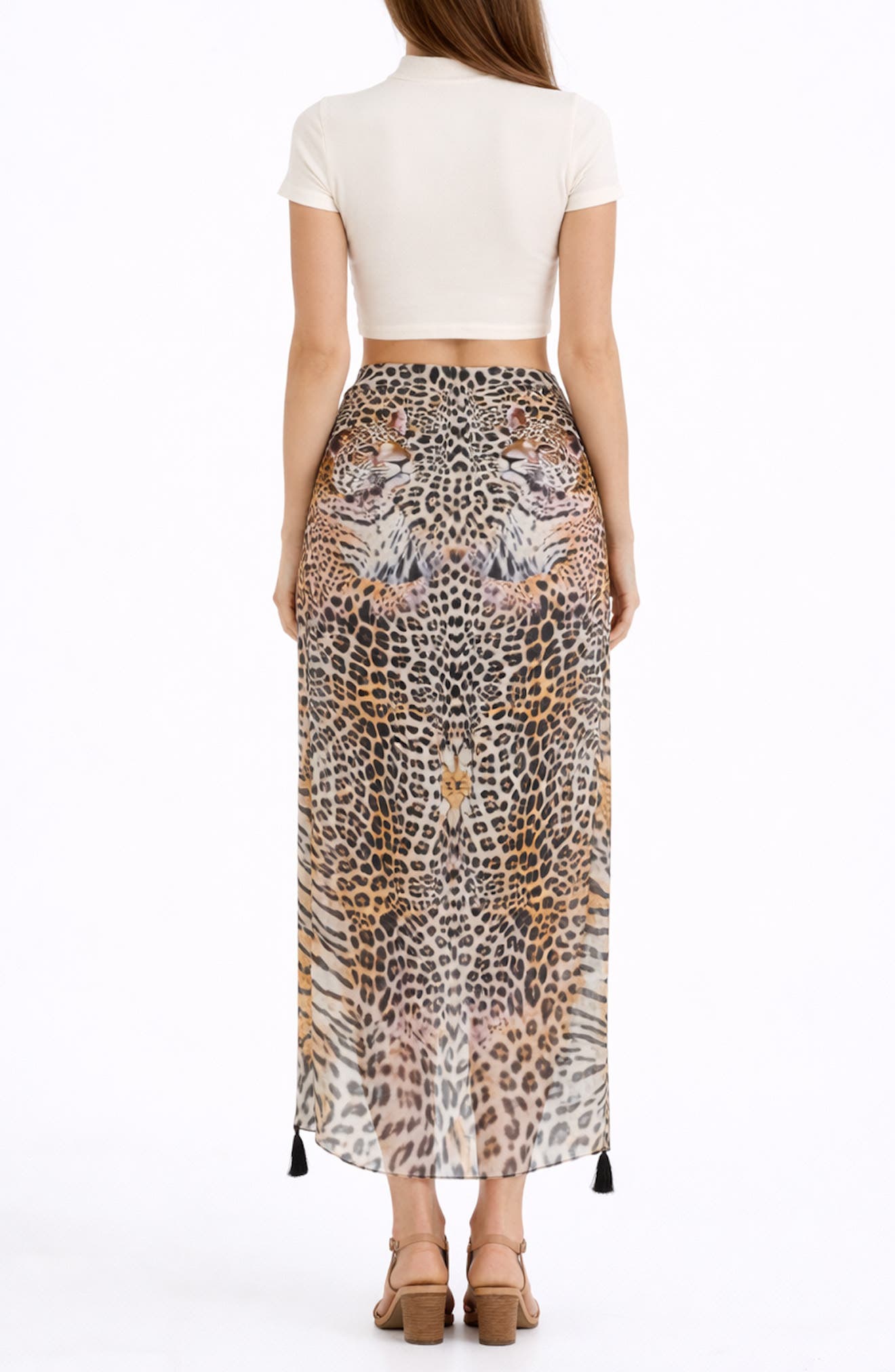 Animal Print Long Sarong - image 2