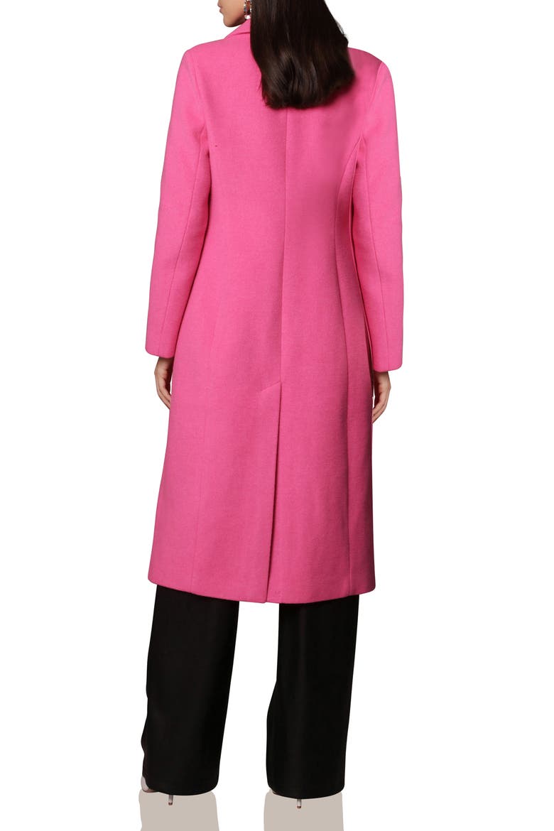 Longline Coat, Alternate, color, FUSCHIA