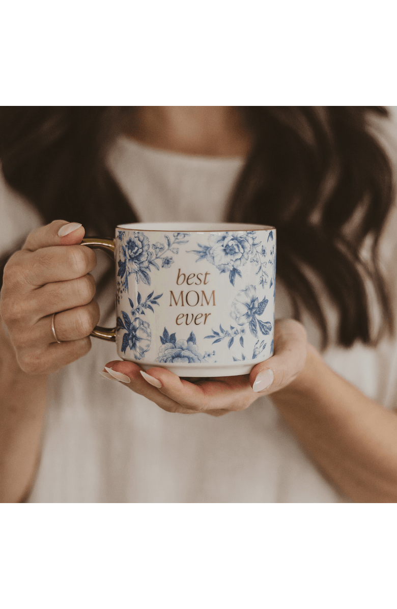 SWEET WATER DECOR Patterned 14 oz Gold Handle Coffee Mug, Alternate, color, Best Mom Ever