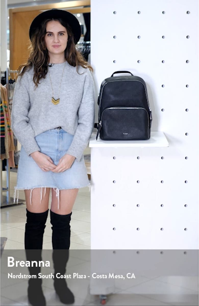 Varek Hudson Leather Backpack, sales video thumbnail