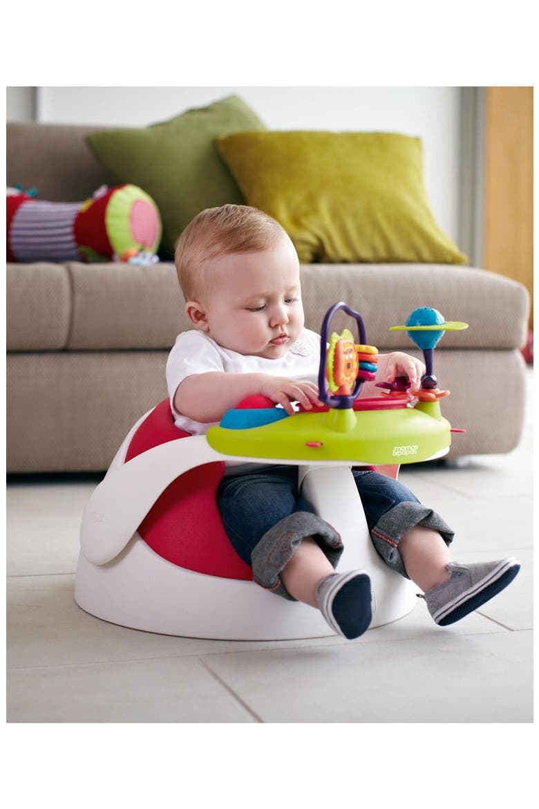 'Baby Snug' Support Seat & Activity Tray, Alternate, color, RED