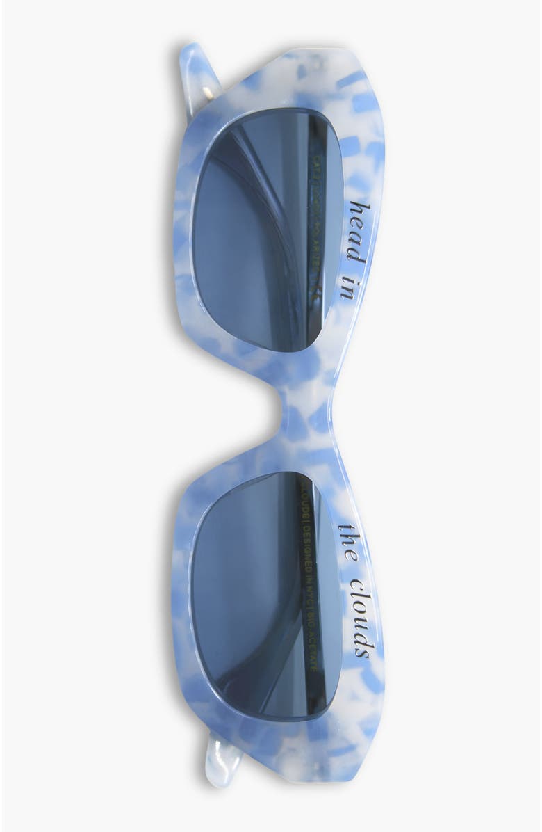 INDY Head In The Clouds Polarized Sunglasses, Alternate, color, Blue