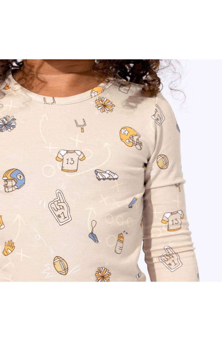 Bellabu Bear Kids' Football Set of 2 Piece Pajamas, Alternate, color, Football