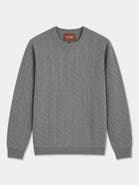 Gobi Cashmere Cashmere Cable-knit Crewneck Sweater