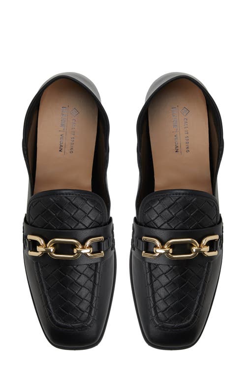 Call It Spring Graceyy Chain Loafer In Other Black