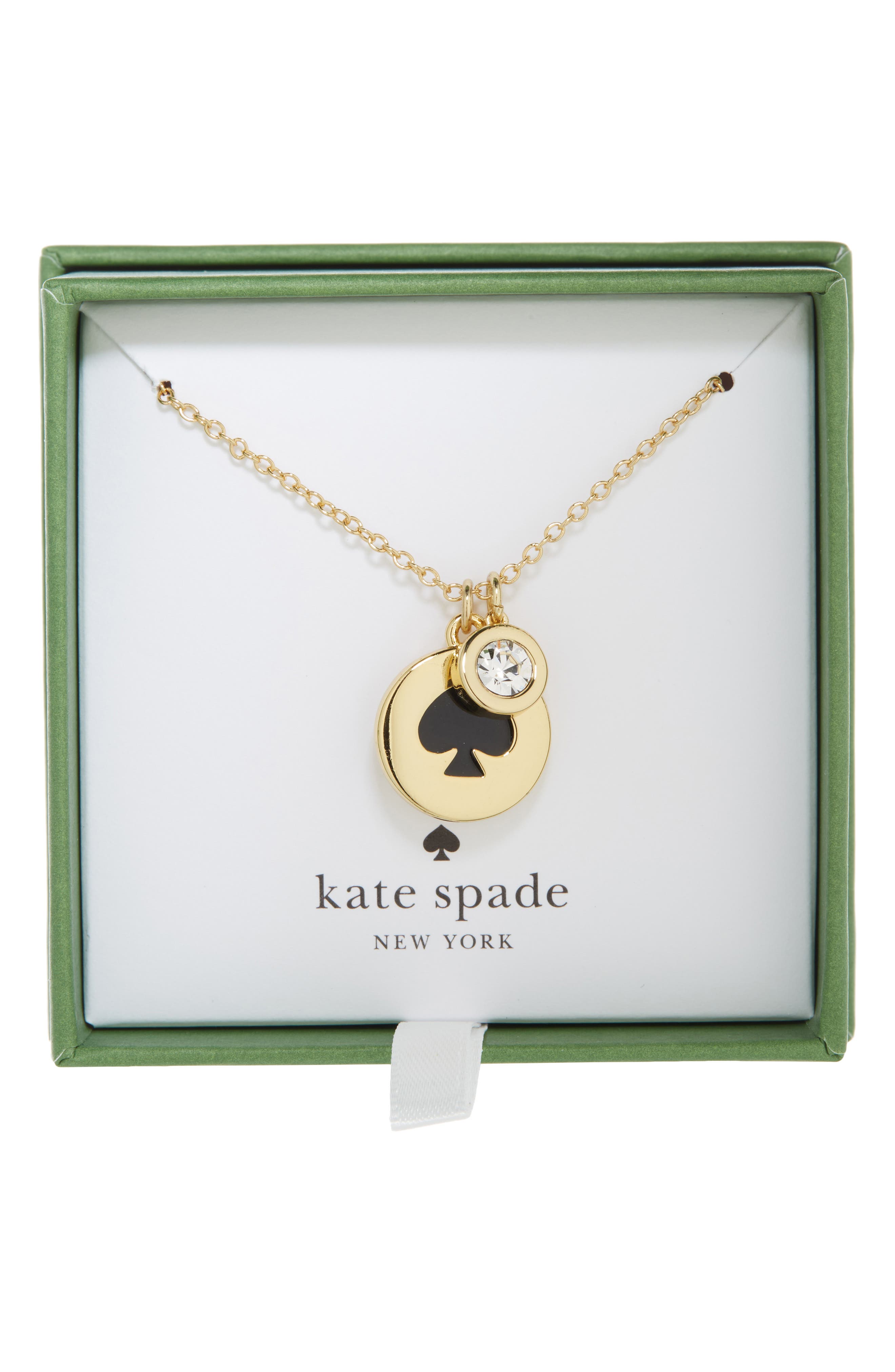 Kate Spade New York spot the spade charm pendant necklace