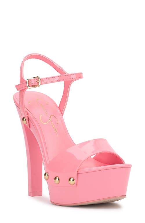 Jessica Simpson Calenta Ankle Strap Platform Sandal In Light Pink