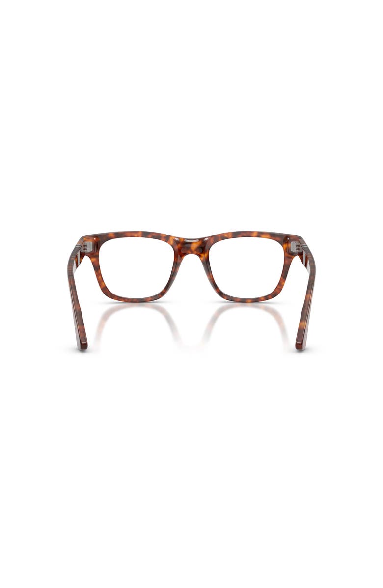 Persol 51mm Square optical glasses, Alternate, color, Tortoise