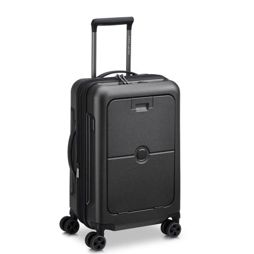 Delsey Paris Turenne 2.0 Carry-on Spinner Luggage With Front Pocket In Black