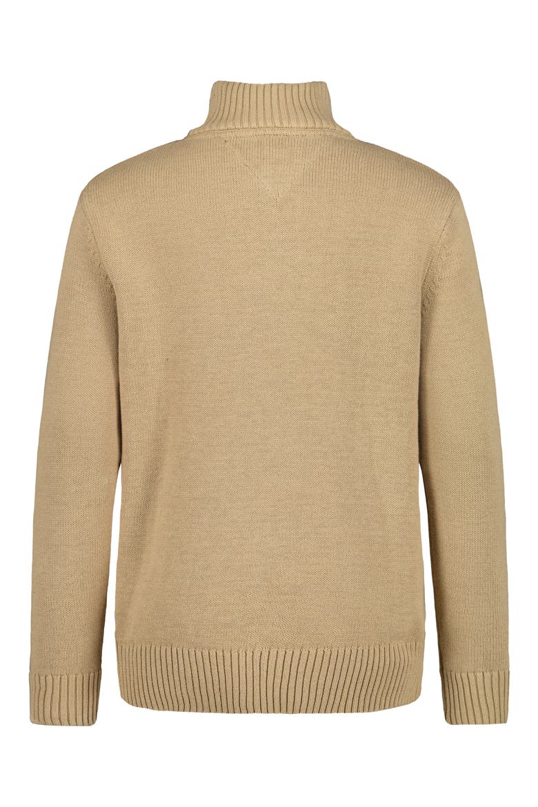 Kids' Cotton Quarter Zip Sweater, Alternate, color, INCESNSE