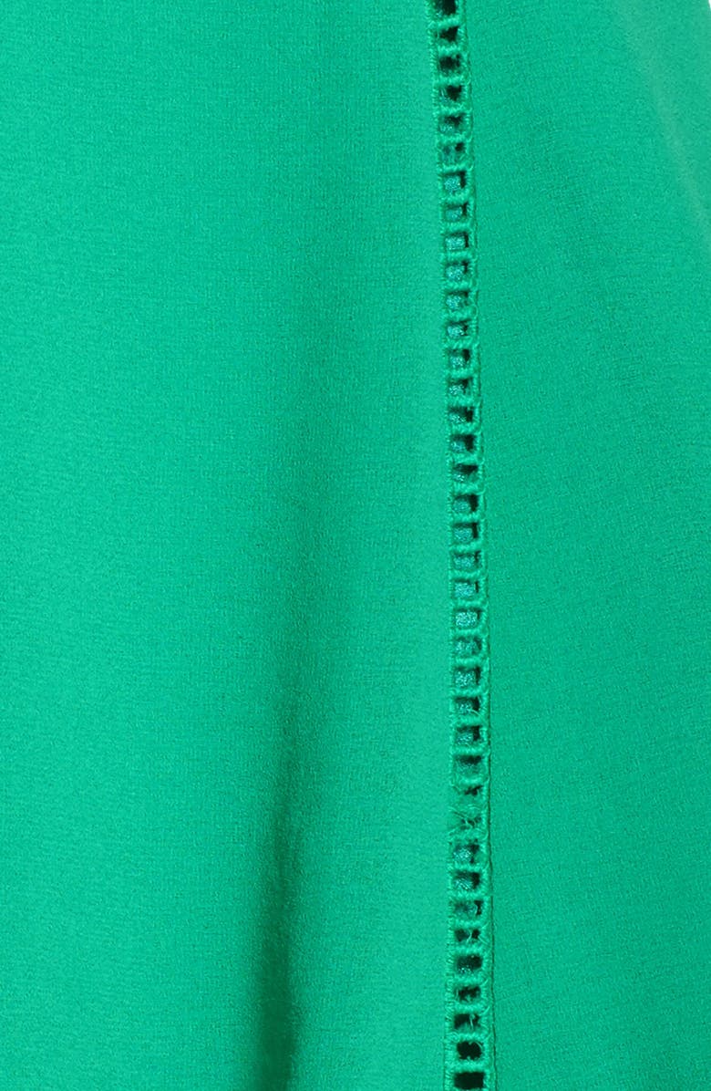 Adelyn Rae Ruffle Hem Crepe Fit & Flare Dress, Alternate, color, 