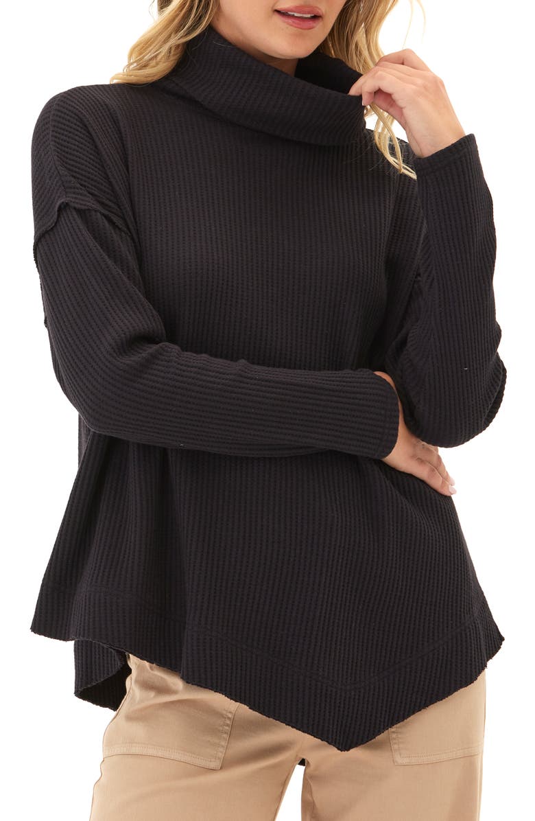 Threads 4 Thought Rikke Thermal Asymmetric Turtleneck Top, Main, color,