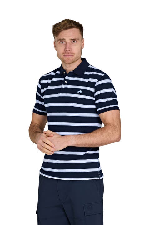 Triple Stripe Birdseye Polo