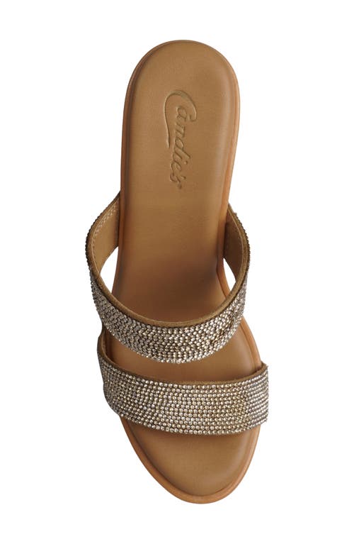 Candies Candie's Genesys Platform Slide Sandal In Beige